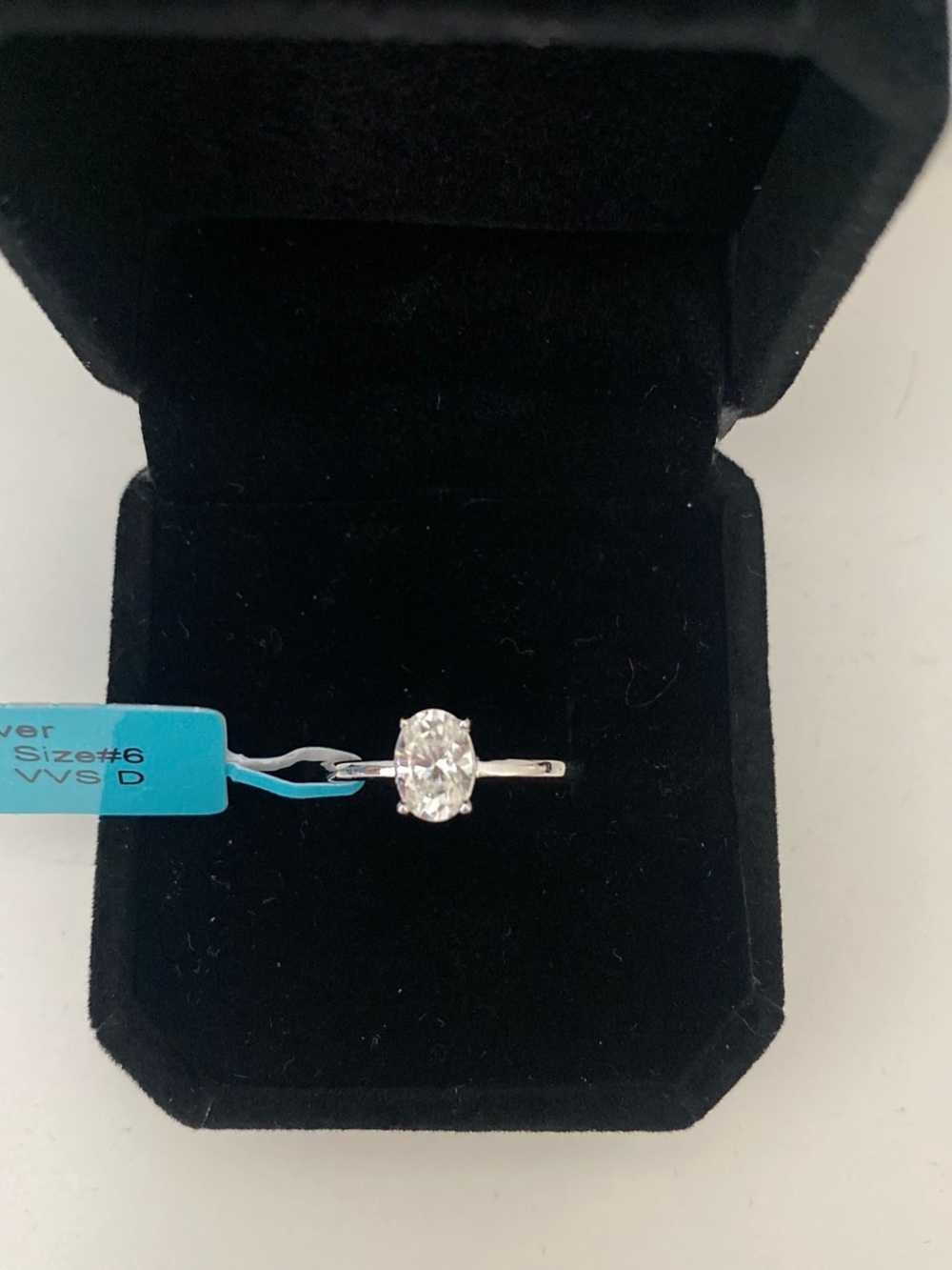 1 Carat Oval Cut Solitaire Ring Size 6